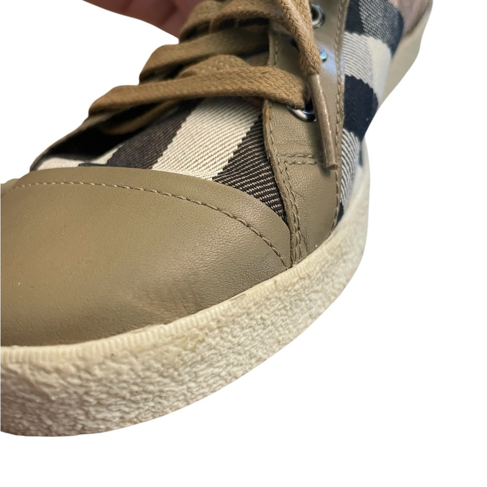 Burberry Nova Check Pattern Canvas Sneakers - Picture 3 of 15